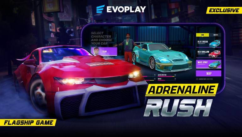 Evoplay Accelerates Into the Gaming Future with Adrenaline Rush 3D Racing Game